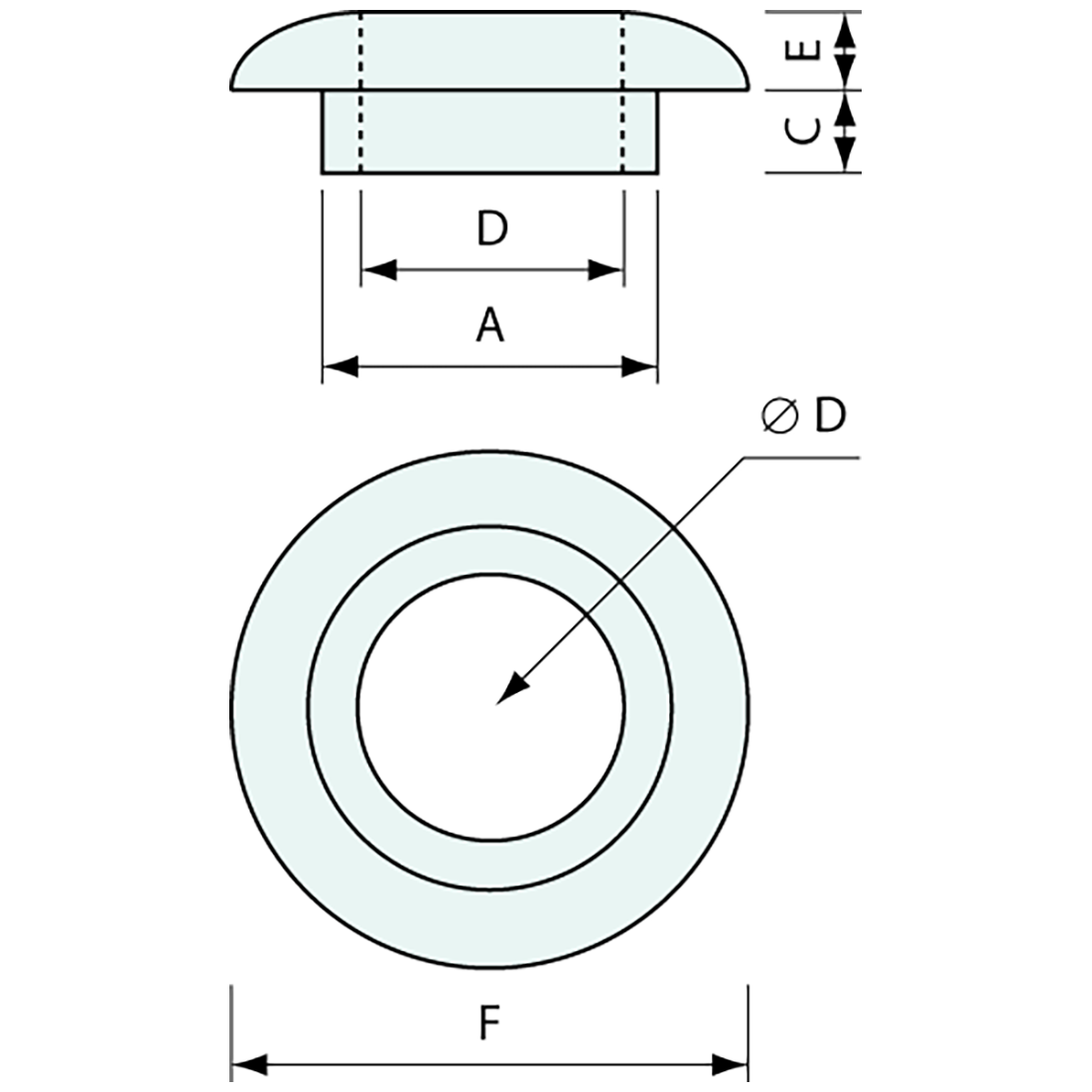 Hot Water Cylinder Gasket Rubber 38mm
